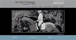 Desktop Screenshot of delmardressage.com
