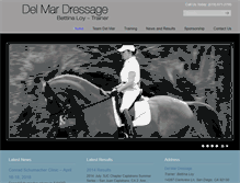 Tablet Screenshot of delmardressage.com